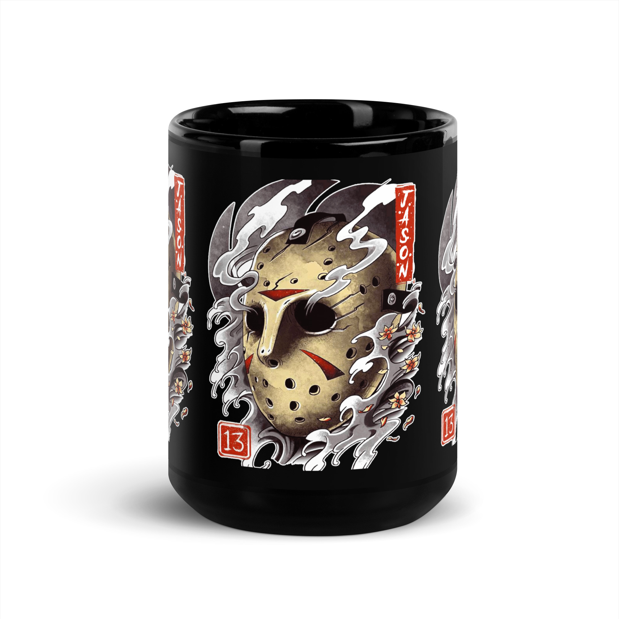 Taza Negra Brillante Jason